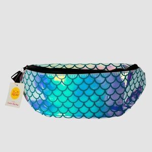 Sun Squad Mermaid Cooler Belt Bag Fanny Pack Iridescent Beach NWT